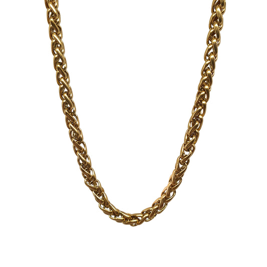 Crown Gold | 3mm Wheat Chain